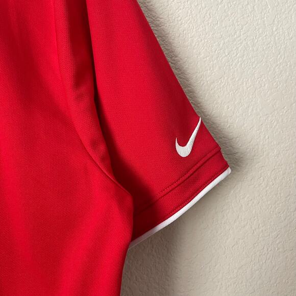Nike Ole Miss Polo Shirt Mens XL Red University Mississippi College Athletic Gym - Picture 5 of 10